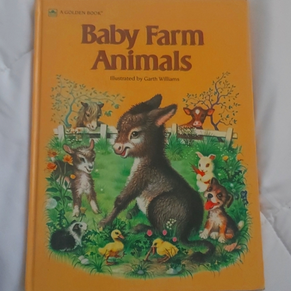Vintage Baby Farm Animals Book